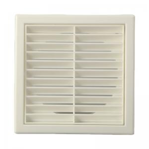 White 100/125/150mm Ventilation Plastic Eggcrate Grille for Wall Fan Installation