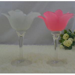lotus flower candle holder glass vases wholesale