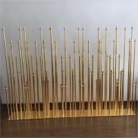 China Beautiful gold metal candle holder for wedding decorating backdrop on sale