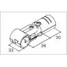 China Flexible 28mm Lean Black Metal Pipe Joint Connector With Adjustable Angle wholesale