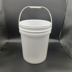 Custom Logo Round Plastic Bucket With Screen Printing / Heat Transfer / IML Printing