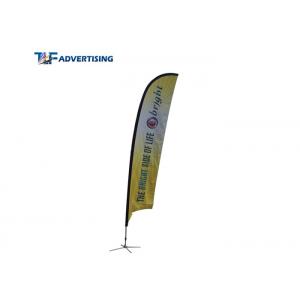 China 12Ft Custom Flag Banners 100% Fiberglass Pole Popular Flying Style Elastic Sleeve wholesale