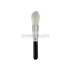 China Specialist Natural Goat Hair Powder Brush , Professional Makeup Brush With Black Wood Handle supplier