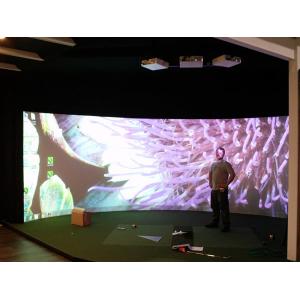 China HD Customized Curved Projection Screen,fixed frame screen 180 Degree For Flight Simulator supplier