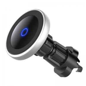 China Magnetic Car Mount Wireless Charger 15 Watt 7.5W Compatible With MagSafe supplier