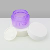 China Free Sample 50ml Plastic Cream Jar With Lid Silk Screen on sale