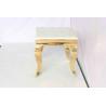 China Gold Plating Artificial Marble Top End Table Corner Table 201 Stainless Steel Frame wholesale