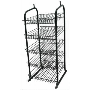 China Supermarket Merchandise knock down adjustable wire display racks with 5 wire shelves supplier