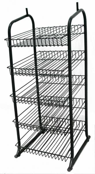 Supermarket Merchandise knock down adjustable wire display racks with 5 wire