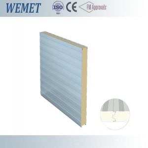 China PU/PIR cold room panel 1000mm width for cold storage warehouse 100mm thickness white color supplier