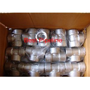 China 1.4571 Forged Stainless Steel Pipe Fittings 4 Inch Pipe Coupling / Tee Coupling supplier