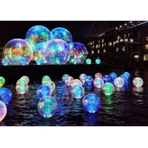 China Custom Exhibition Decoration Water Floating PVC Reflective Light Sphere Mirror Balloons Disco Inflatable Mirror Ball supplier