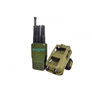 China Handheld GPS WIFI Cell Phone Signal Jammer 12V DC Charge with Nylon Cover supplier