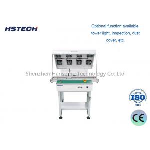 Stainless Steel Manual Hand Crank ESD Belt PCB Handling Equipment with Adjustable Width and LED Button Control