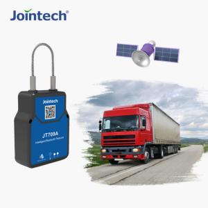 China JT709A Small GPS Lock Keyless Remote Control Tamper Alert For Container Door Monitoring supplier