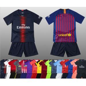 Custom kids soccer jersey full kit with socks football jersey for kids