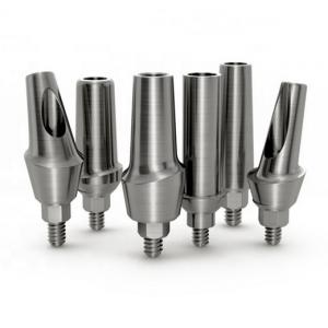 China Anodize Surface Finish Cnc Precision Parts Small Dental Implant Base Titanium Abutment supplier