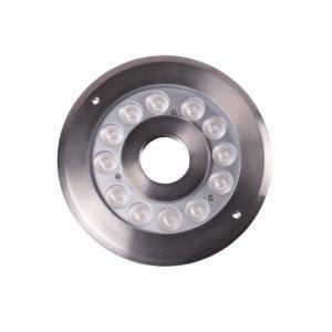 Stainless Steel LED Fountain Pool Light , IP68 Ring DMX LED Underwater Light