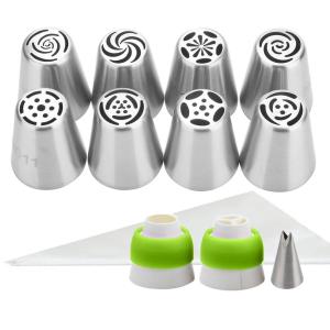 Russian Stainless Steel Pastry Icing Nozzles Decorating Cakes Cake Tips sets