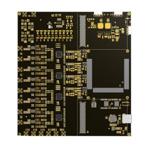 Black 94v0 FR4 Multilayer PCB 4 Layer / 6 Layer Electronics Circuit Board