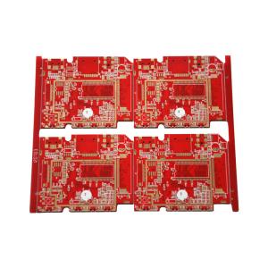 China multilayer pcb 6layers pcb electronics motherboard PCB Red solder mask PCB Industrial control motherboard pcb boards wholesale