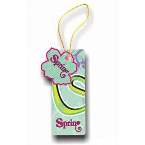 China Durable Fluorescent Printed Hang Plastic Customized Garment Tag and Bags Tags supplier