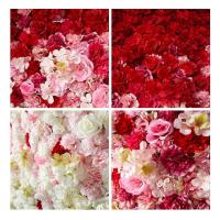 China Simulated Hydrangea Flower Wall Panel Floral Panel Wall Decor Environmentally Friendly on sale