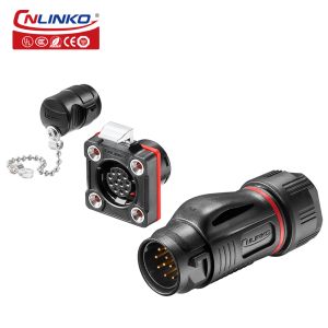China CNlinko M20 Industrial Waterproof IP68 12 Pin Automotive DC Power Connector Outdoor Electrical Cable Wire Adapter Plastic Plug supplier