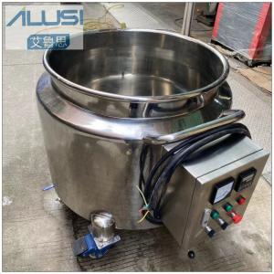 316 Stainless Steel Semi Open Lid Double Jacket Storage Tank Can Move Cooling and Heating Oil Tank
