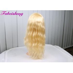 Body Wave Indian Human Front Lace Wigs , Blonde Lace Front Wigs Human Hair