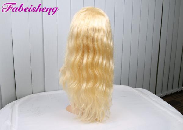 Body Wave Indian Human Front Lace Wigs , Blonde Lace Front Wigs Human Hair