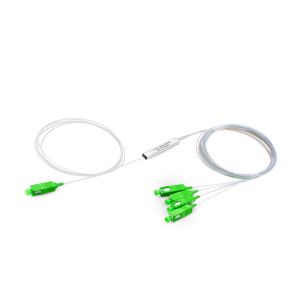 China 4 divisor de aço do Plc do tubo da maneira 0.9MM, confiança alta do divisor 1x4 ótico supplier