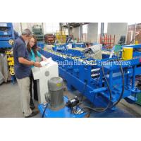 China Galvanized Steel Door Frame Roll Forming Machine 1.2mm With Punch Lock Holes on sale