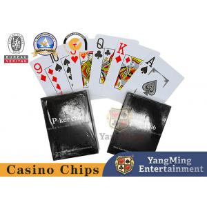 China Waterproof Plastic Poker Card Red and Blue Casino Exclusive Texas Poker Table Game Plastic Card supplier