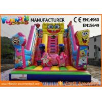 China Amusement Park Giant Inflatable Water Slide For Adult / Pvc Spongebob Slide on sale