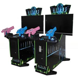 China 4イン1 エイリアン シューター アーケード マシン パーソナライズ インタラクティブ wholesale