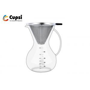 China Elegant Pour Over Coffee Maker 1000ml With Durable Stainless Steel Filter supplier
