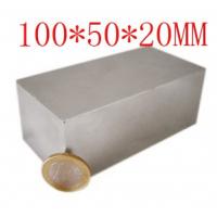 China N52 Grade Large Block Neodymium Strong Magnet 100x50x20mm on sale