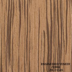 Straight Zebra Reconstituted Wood Veneer Indoor Decorative Board 2500mm