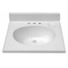 Pure White Artificial Quartz Stone Bathroom Washing Basin China manufacture