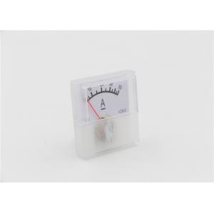 China DC Ammeter Analog Panel Meter 0-50A DC Current Meter White Color Dial 40*40mm supplier