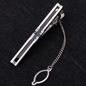 China Average-Sized Men's 4 Pcs Tie Clip Set with Black Gift Box Customized Design supplier