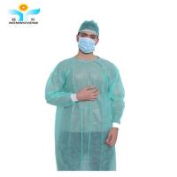 China Non Sterilization Polypropylene Isolation Gown surgical Velcro Cuffs Elastic on sale