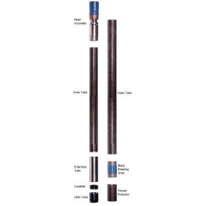 T2 - 76 86 101 Wireline Core Drill Parts , Double Tube Core Barrel Assembly 3m - 1.5m