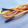 China Round Shape Polyester Silicone Dipping 6mm Drawstring Cord wholesale