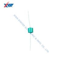 China 10KVDC 500pF multilayer axial ceramic capacitor green epoxy coated with tinned copper wire on sale