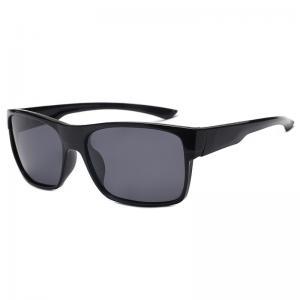 China Square Cycling 144MM Sports Sunglasses Classic Black Lens Anti Glare supplier
