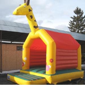 China Commercial Jump Bouncy Castle Giraffe A Frame EN14960 0.55MM PVC supplier