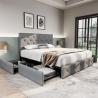 China Multipurpose Ottoman Storage Bed Practical Breathable With Drawers wholesale