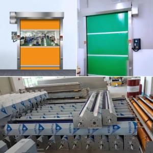 Low Maintenance PVC Roll Up Rapid Shutter Door 304 Stainless Steel Automatic Roller